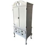 37" Unfinished 2 Door 2 Drawer Vintage Hutch #08439