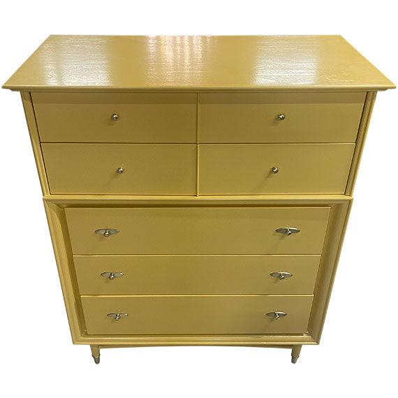 38.5" Finished Cali Paint Satin 5 Drawer Kroehler Vintage Tallboy #088 MegMade Store 38.5" Finished Cali Paint Satin 5 Drawer Kroehler Vintage Tallboy #088 MegMade Store