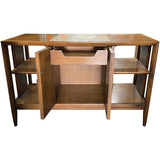 44" Unfinished 2 Door Vintage Bar Cart #08843