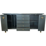 64" Finished 2 Door 5 Drawer Vintage Buffet #08896