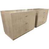 30" Unfinished 2 Drawer Vintage Nightstand Set of 2 #08875