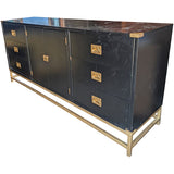 76" Unfinished 2 Door 6 Drawer Hickory Manufacturing Co. Vintage Buffet #08943
