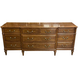 76" Unfinished 10 Drawer Davis Vintage Dresser #08992