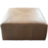 37" Miles Leather Ottoman | ready to ship!