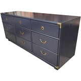 70.5" Finished 9 Drawer Vintage Dresser #08835