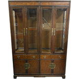 56" Unfinished 8 Door 2 Drawer Vintage Hutch #08844