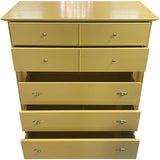 38.5" Finished Cali Paint Satin 5 Drawer Kroehler Vintage Tallboy #08857