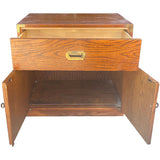 30" Unfinished 2 Door 1 Drawer Bernhardt Vintage Buffet #08982