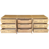 84" Unfinished 2 Door 6 Drawer American Of Martinsville Vintage Buffet #08899
