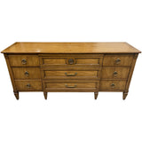 70" Unfinished 9 Drawer Vintage Dresser #08894
