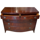 46" Unfinished 5 Drawer Genuine Mahogany Vintage Dresser #08818