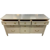64" Finished Framed Gloss 9 Drawer Drexel Vintage Dresser #08945