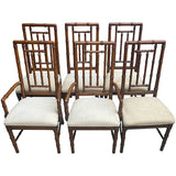 22" Unfinished Vintage Chair Set of 6 + Fabric #08827