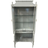 38" Finished High Gloss Light Blue FB 4 Drawer Drexel Vintage Hutch #08829