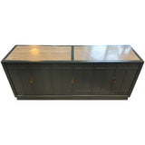 72" Finished 6 Door Drexel Vintage Buffet Marble Top #08773