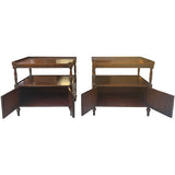 26" Unfinished 2 Door Vintage Side Table Set of 2 #08826