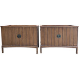 38" Unfinished 2 Door Vintage Open Tops Dresser Set of 2 #08799