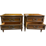 25.5" Unfinished 3 Drawer Vintage Side Table Set of 2 #08793
