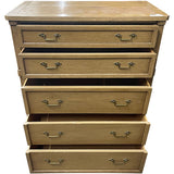 38" Unfinished 5 Drawer Drexel Vintage Tallboy #08931