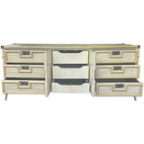 75" Unfinished 6 Drawer 2 Door Vintage Bamboo Style Buffet #08832