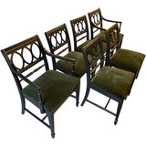 22" Finished Vintage Chair Set of 6 #08833