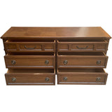 60" Unfinished 6 Drawer American Of Martinsville Vintage Dresser #08996