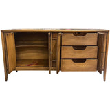 66" Unfinished 4 Door Vintage Marble Top Buffet #08936