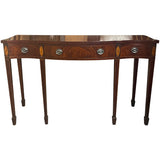 59" Unfinished 3 Drawer Baker Vintage Console Table #08981