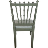 46.5" Finished 4 Drawer 1 Chair Vintage Bamboo Style Desk #08814