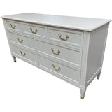 59.5" Finished 7 Drawer Kindel Vintage Dresser #08797