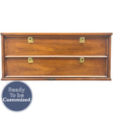 38.5" Unfinished 2 Drawer Vintage Single Nightstand #08579