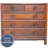 36" Unfinished 5 Drawer Vintage Dresser #08771