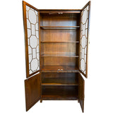 38" Unfinished 4 Door Vintage Bamboo Style Hutch #08792