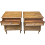 22" Unfinished 1 Drawer Henredon Vintage Nightstand Set of 2 #09008