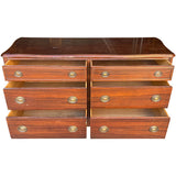 57.5" Unfinished 6 Drawer Vintage Dresser #08908