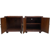 24" Unfinished 2 Door Vintage Side Table Set of 2 #08820