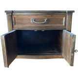 26" Unfinished 1 Drawer 2 Door Vintage Single Nightstand #08957