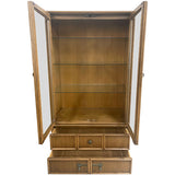 35" Unfinished 2 Door 2 Drawer Drexel Vintage Hutch #09010