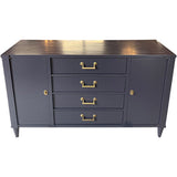 58" Finished 2 Door 4 Drawer Century Vintage Buffet #08976