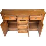 72" Unfinished 3 Door 3 Drawer Drexel Vintage Buffet #08860