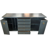 64" Finished 2 Door 5 Drawer Vintage Buffet #08896