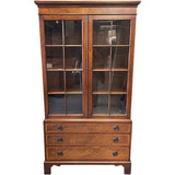 34" Unfinished 2 Door 3 Drawer Vintage Hutch #08803