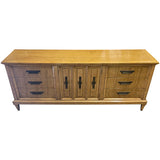 77" Unfinished 2 Door 6 Drawer Vintage Buffet #08837
