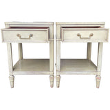 18" Unfinished 1 Drawer Kent Coffey Vintage Nightstand Set of 2 #08897
