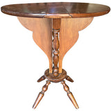 24'' Unfinished Vintage Dining Table Foldable #08973