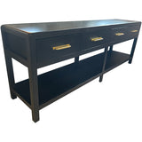 80" Finished 4 Drawer Vintage Console #08831