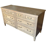 59.5" Unfinished 10 Drawer Henredon Vintage Dresser #08824