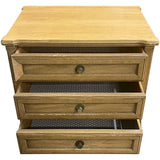 26" Unfinished 3 Drawer Vintage Single Nightstand #08994
