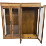 26" Unfinished 2 Door Vintage Hutch Top Set of 2 #08805