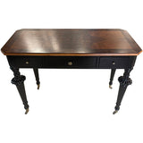 39" Finished 3 Drawer Vintage Console #08790